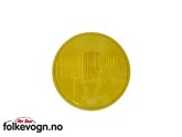 Gult glass hovedlampe T-1 68-73 m. fl Assymetrisk