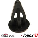 Klips for interiørpanel, svart, VW Golf I/II